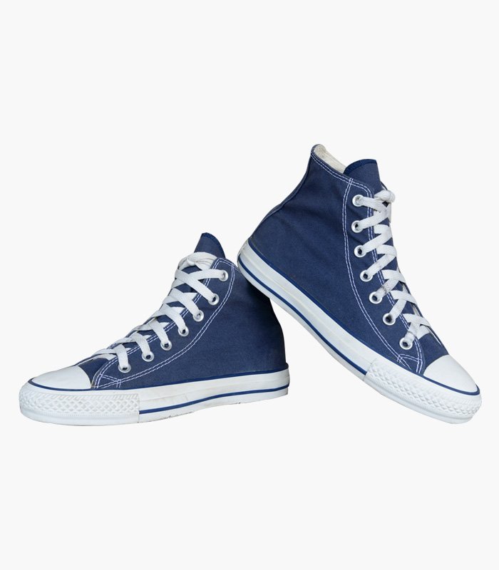 Men Blue Colourblocked Mid-Top Sneakers - Image 2